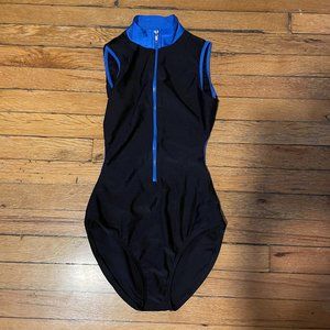 Zip Up Leotard with Open Back
